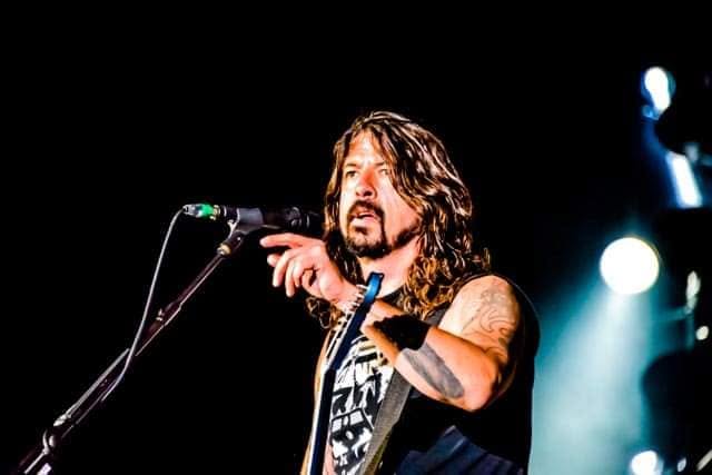Dave Grohl of Foo Fighters performing live