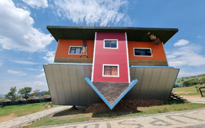 Enjoy a different view at The Upside Down House