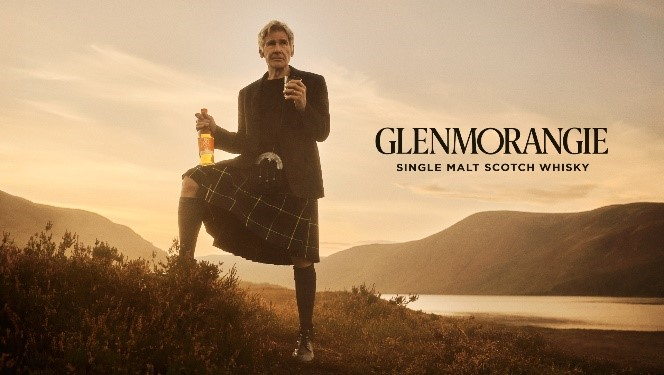 HARRISON FORD BECOMES THE FACE OF GLENMORANGIE SINGLE MALT WHISKY 