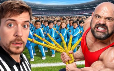 100 Kids Vs World’s Strongest Man!