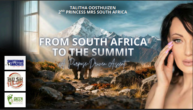 TALITHA OOSTHUIZEN GOING UP MOUNT EVEREST
