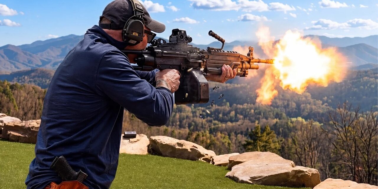 Shawn Ryan Shoots a M249 SAW for the First Time in 15 Years
