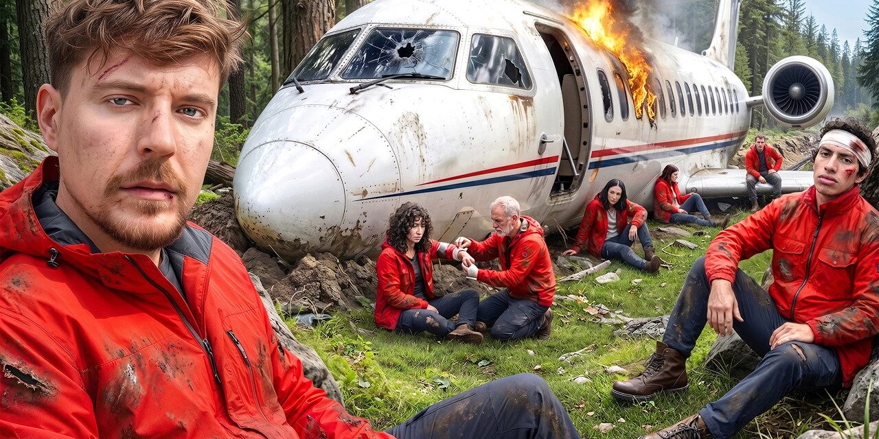 100 People Simulate Being Stranded In The Wilderness
