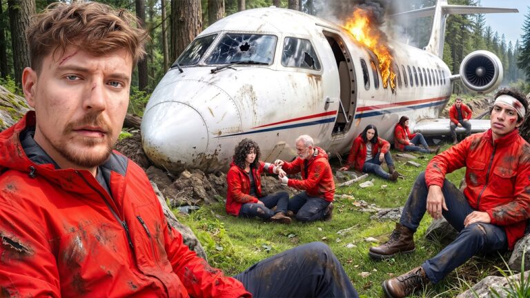 100 People Simulate Being Stranded In The Wilderness