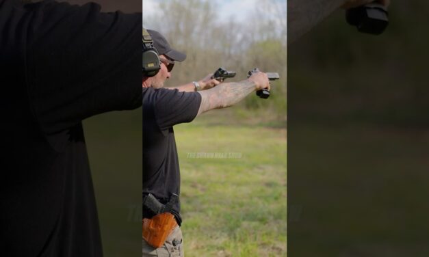 Navy SEAL Tries Dual Wielding Pistols
