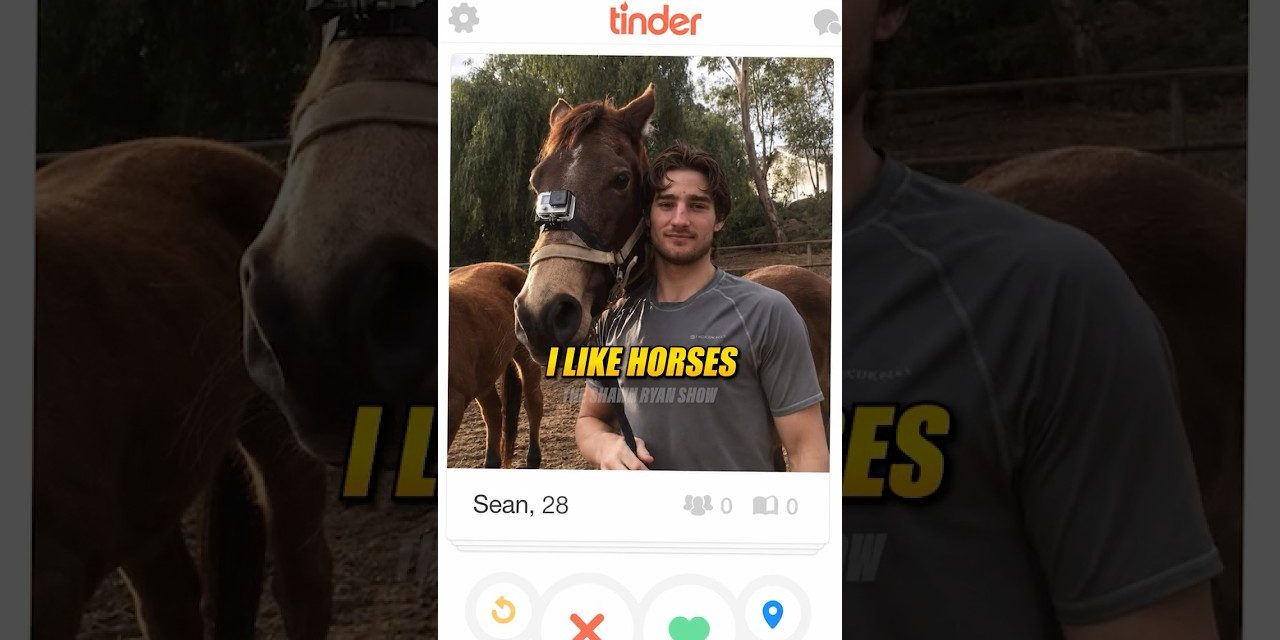 This Was His Tinder Profile Pic 😂