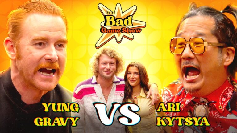 Yung Gravy & Ari Kytsya Eat The Worlds Largest Noodle | The Bad Game Show